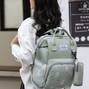2Pcs Set Mommy Diaper Bag <b>Large</b> <b>Capacity</b> Baby Supplies Storage Bags Waterproof Maternity <b>Backpack</b> - Product Image 1