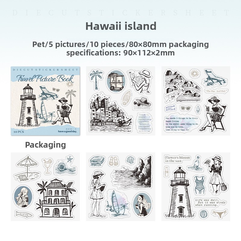 F Islas Hawaianas-blanco