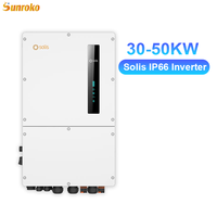 Système d'énergie solaire hybride tout-en-un personnalisé Sunroko 30Kw 40Kw 50Kw 50Kva Ensemble complet de système d'énergie solaire