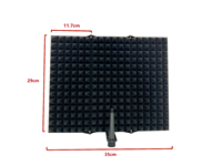 GPUB M117 Microphone de studio portable pour cabine vocale Bouclier d'isolation sonore en métal avec filtre d'enregistrement et de réflexion Microphone