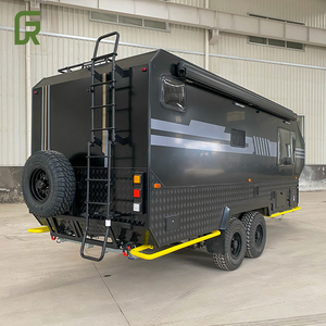 Remolques de viaje todoterreno híbridos para aventura al aire libre Camping Suspensión independiente Caravana móvil - Product Image 2