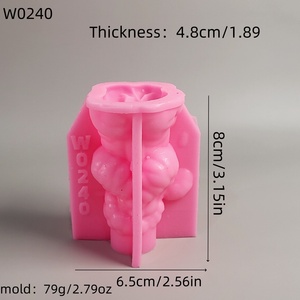 Moldes de fundición de resina hechos a mano para adornos decorativos DIY estilo Ins moldes de Ángel de rodillas de silicona W0240 - Product Image 5