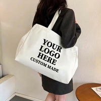Sac fourre-tout en toile personnalisé avec logo OEM, grande capacité, sac à bandoulière décontracté pour femmes, sac de shopping écologique réutilisable, vente en gros