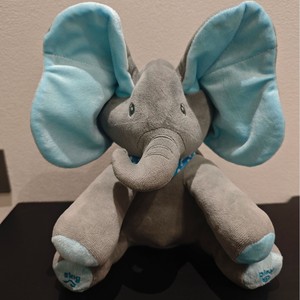 En gros, Jouets en peluche électriques musicaux en forme d'éléphant, avec yeux qui cachent et se révélent, chantants, pour cadeau de baby <span class=keywords><strong>shower</strong></span> - Product Image 4