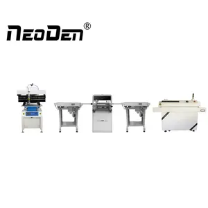 Automatische Smt Productielijn Pick En Place Machine Neoden4 Stencil Printer YS350 Reflow Oven T8L Transportband J08