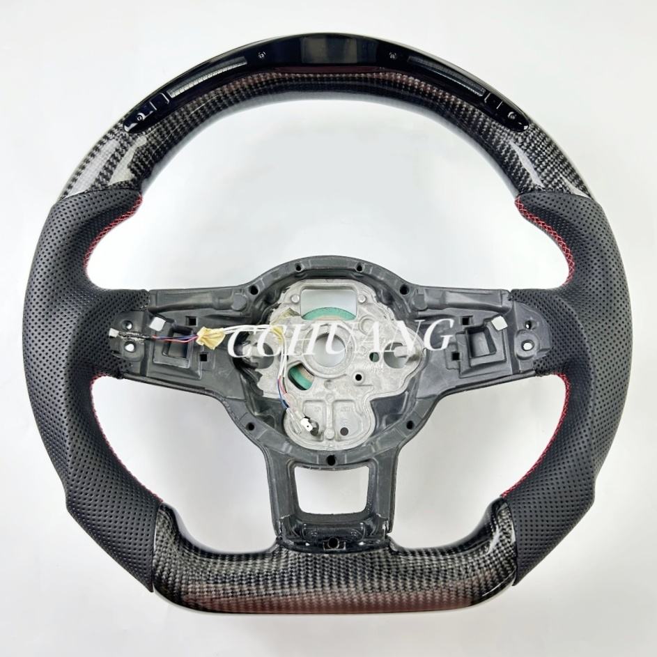 Volante de fibra de carbono LED