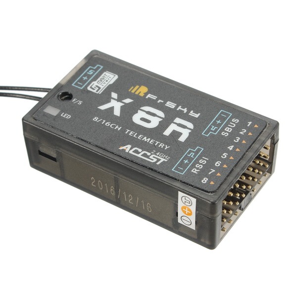Hot FrSky X8R SBUS Full Duplex Telemetry Receiver for Taranis X9D PLUS- PCB 2.4G 16CH RC Airplane FPV Racing Drone Transmitter