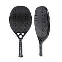 Raquette de beach tennis professionnelle Anyball HS-09 18k, design personnalisé, fibre de carbone, 325g, noire