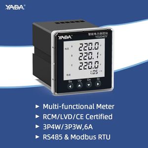 YADA YD2040Y 2DI+2DO+<span class=keywords><strong>RS485</strong></span> 모버스 RTU 정확도 0.5S LCD 전력 품질 분석기 스마트 파워 미터 (데이터 센터용) - Product Image 2