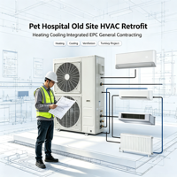 Proyek Kontraktor Umum Terpadu HVAC (Pemanas & Pendingin) untuk Klinik Hewan Rawat Jalan yang Baru Dibangun