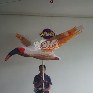 Parade de marionnettes d'oiseaux de pélicans gonflables d'éclairage sur mesure, spectacle d'événement de costume de grue gonflable d'impression pour adultes - Product Image 5