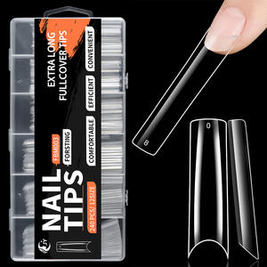 JIEYU PMMA/ABS - Puntas de <span class=keywords><strong>Uñas</strong></span> de Cobertura Completa/Parcial, Color Natural, <span class=keywords><strong>Uñas</strong></span> Postizas para Salón, Manicura Acrílica - Product Image 4