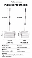 Umax Wholesale Durable Ball Retriever en acier inoxydable, ramasseur de balles de tennis portable, collecteur de balles de pickleball