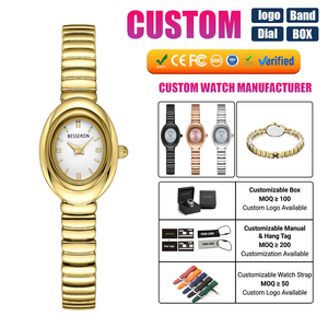 <span class=keywords><strong>Montre</strong></span> analogique pour <span class=keywords><strong>femme</strong></span> en alliage d'or, style minimaliste et luxueux, mouvement à quartz, étanche, fermoir pliant, fabrication sur mesure en Chine. - Product Image 1