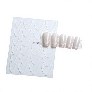 ZHI JIA Nouveaux autocollants pour ongles à dégradé fin à 12 couleurs, autocollants français pour ongles - Product Image 6