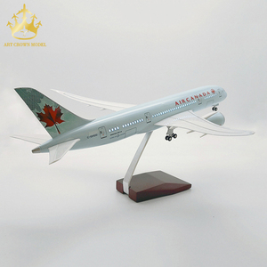Modellino Boeing 787 Folk Art con Illuminazione e Controllo Vocale, Aereo Commerciale in Resina Scala 1/130, Regalo Aziendale - Product Image 4