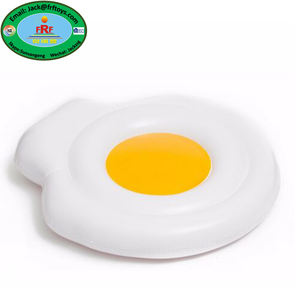 Bouée gonflable PVC en forme d'œuf frit <span class=keywords><strong>pour</strong></span> <span class=keywords><strong>piscine</strong></span>, idéale <span class=keywords><strong>pour</strong></span> les fêtes aquatiques - Product Image 1