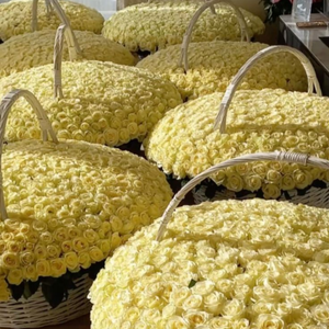 Nesting Large White Wicker <strong>Baskets</strong> with Handles,Huge Wicker <strong>Baskets</strong> <strong>for</strong> <strong>Flowers</strong>,Large Wicker Modern Luxury Gift <strong>Basket</strong> - Product Image 3