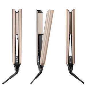 <span class=keywords><strong>Plancha</strong></span> de Pelo <span class=keywords><strong>Profesional</strong></span> con Calor Iónico Infrarrojo Rápido, Herramienta Eléctrica de Peinado de <span class=keywords><strong>Titanio</strong></span> de Marca Privada - Product Image 1