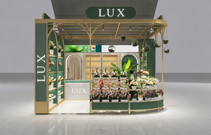 Nouveau Modèle LUX – Comptoir de Magasin de Fleurs en Acrylique Personnalisé, Conception Professionnelle pour Centre Commercial, Kiosque de Magasin - Product Image 3