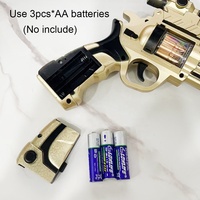 Pistolas de Juguete Eléctricas para Niños, Revólver de Plástico, Juguetes con Luces, Pistolas con Luces LED Intermitentes