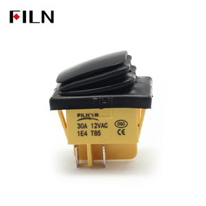 Filn Kcd4 30A 22*30 mét 250VAC sơn màu đen Rocker chuyển thắp sáng màu đỏ màu xanh lá cây màu vàng không thấm nước thiết bị chuyển mạch ul giấy chứng nhận - Product Image 6