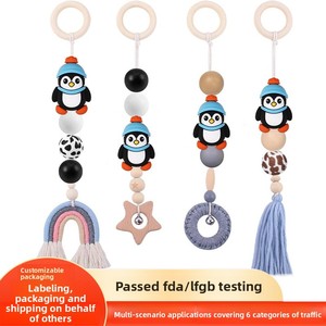 New Arrival Best-Selling Penguin 3D Stereo <b>Silicone</b> Loose Decorative Cartoon DIY Jewelry Accessories Stringing <b>Beads</b> - Product Image 2