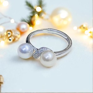 10640 Accesorios de Perlas DIY, Anillo de Plata S925 con Soporte Vacío para Perlas Redondas de 8-10 mm, Hermosos Accesorios de Joyería - Product Image 1