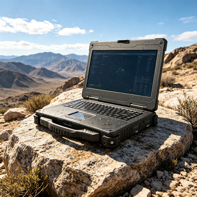 New English 500/1000 Nits Intel Core I9 14" Rugged Laptop with Strong Battery Dustproof Design Windows 10/11 for Business Use
