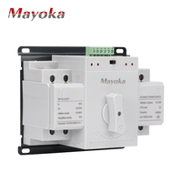 Mini interrupteur de transfert automatique double puissance 50A avec changement de source manuel et haute précision pour générateur de secours extérieur modèle WFQ