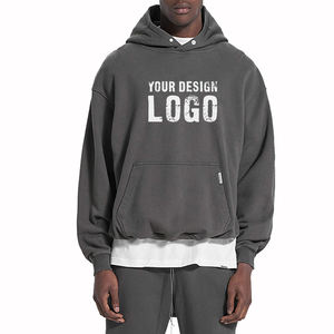 Sudadera con Capucha para Hombre, Talla Grande, Estilo Casual para Exteriores, Sin Cordones, Holgada, Deportiva, para Otoño e Invierno - Product Image 5