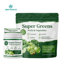 Poudre Super Greens Formule Personnalisée Mélange Chlorella Spiruline Herbe de Blé Chou Frisé OEM ODM Marque Privée Vente en Gros en Vrac