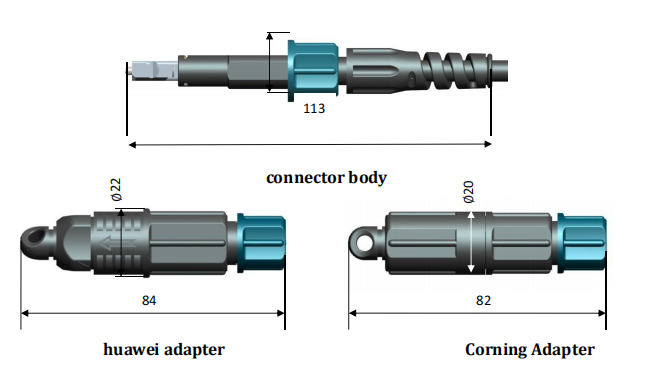 3 In 1 Type Fiber Optic Connectors SM / MM LSZH TPU Jacket For FTTH