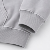 Sweat-shirt à capuche zippé pour homme, 355 GSM, épais, coupe oversize, en polaire, streetwear premium, vierge, avec épaules tombantes