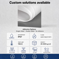 Ruban adhésif en mousse MPP ignifuge pour isolation électrique, découpé sur mesure, coussin d'étanchéité, emballage intérieur, scellage OEM ODM