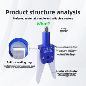 Robot Arm <b>MINI</b>-20PLUS Cylinder with Deepened Tooth Slot <b>Clamp</b> Thickened Aluminum Alloy Airtight and Pneumatic - Product Image 4