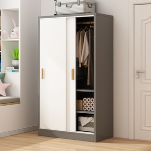 Armario de Dormitorio Minimalista de Madera con Puerta Corredera, Armario Moderno para Ropa, Closet Funcional para Prendas - Product Image 6