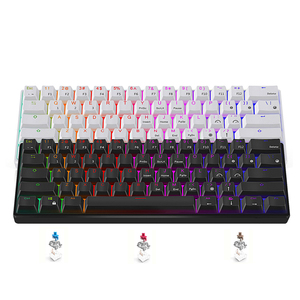 MRSVI 61 Teclas Cool Colorful RGB Backlight <span class=keywords><strong>RK61</strong></span> Gaming <span class=keywords><strong>Keyboard</strong></span> Fábrica ergonómica Teclados inalámbricos mecánicos Precio de fábrica - Product Image 1