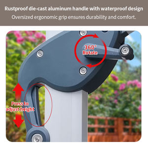 Sombrillas de Banco con Energía <span class=keywords><strong>Solar</strong></span> Impermeables, Luces LED, Sombrilla de Patio con Base y Energía <span class=keywords><strong>Solar</strong></span> con Luces LED - Product Image 4