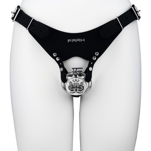 Jaula de Castidad con Diseño de Búho FRRK, Dispositivo de Castidad Masculino, Jaula Metálica para Pene, Candado de Castidad BDSM, Juguetes Sexuales para Hombres - Product Image 6