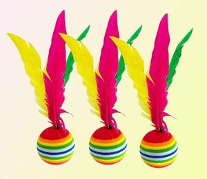 Coup de pied coloré personnalisé plume <span class=keywords><strong>Jianzi</strong></span> vente en gros - Product Image 5