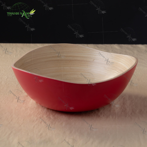 Handcrafted Eco-Friendly Vietnamese Oval <b>Bamboo</b> <b>Bowl</b> Set Classic Design Reusable Lightweight Kitchen Dishware Disposable Feature - Product Image 6