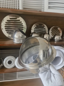 Grille sphérique moderne <span class=keywords><strong>en</strong></span> acier inoxydable, étanche à la pluie, pour applications <span class=keywords><strong>en</strong></span> gros (ventilation, sous-sol, climatisation, salon, salle <span class=keywords><strong>de</strong></span> sport, extérieur) - Product Image 3