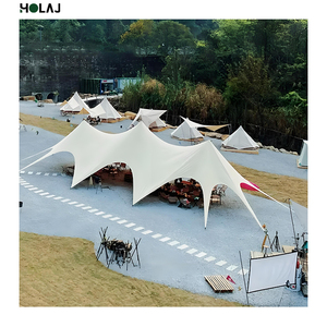 Tente innovante en forme d'étoile pour les séjours en plein air dans les centres de glamping avec tissu résistant aux intempéries, parfaite pour l'expérience d'observation des étoiles - Product Image 5