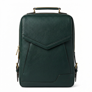 Men PU Leather <b>Backpack</b> Business Laptop <b>Backpack</b> <b>Large</b> Capacity Travel Bag With Flap Pocket - Product Image 1