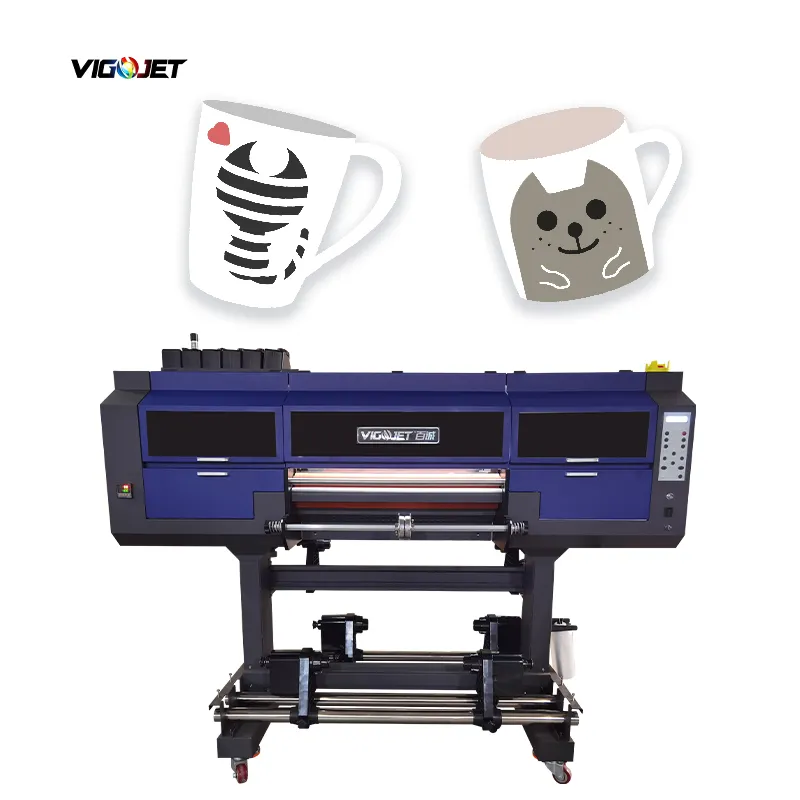 VIGOJET new style printing logo sticker ab roll film for all in one UV DTF inkjet printers