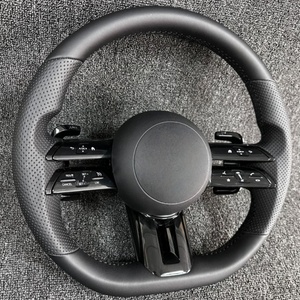 Volant de voiture pour Mercedes Benz a E S C G Class W205 W204 W212 W211 W213 W218 E300 Volant en cuir perforé - Product Image 2