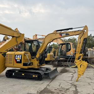 Mini-excavatrice sur chenilles hydraulique CAT 307E 7 tonnes Caterpillar, d'occasion d'origine, avec pince, à bas prix, pour travaux de terrassement, en promotion - Product Image 6