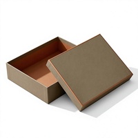 Caixas Rígidas de Papelão Corrugado com Logotipo Personalizado, Caixa de Embalagem Quadrada Premium com Tampa Articulada para Presentes