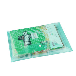 Toptan ofis kırtasiye benim şeffaf torba dosya A4 PP belge kapak raporu şeffaf boyutu Snap düğmesi <span class=keywords><strong>Flap</strong></span> plastik dosya klasörü - Product Image 2